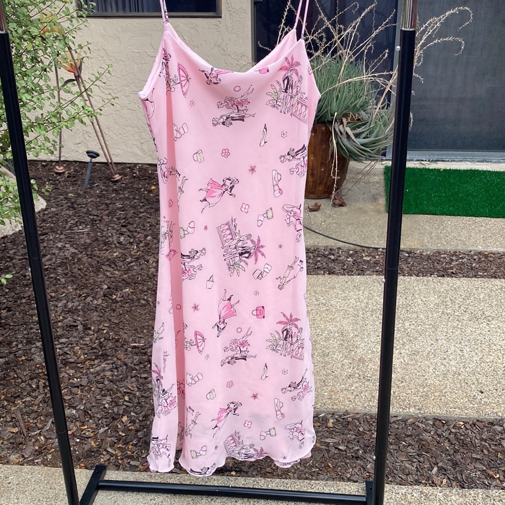 B.SMART || Y2K Pink Spaghetti Strap Dress 9/10